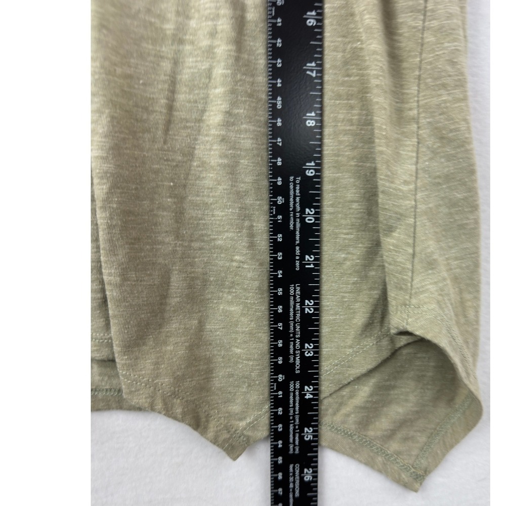 American Rag Cie Crochet Lace Back Tank Top‎ Womens Medium Olive Green Boho Knit - Picture 3 of 8